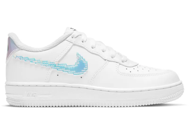 Nike Air Force 1 LV8 Digital Swoosh White (PS) (CW1584-100)