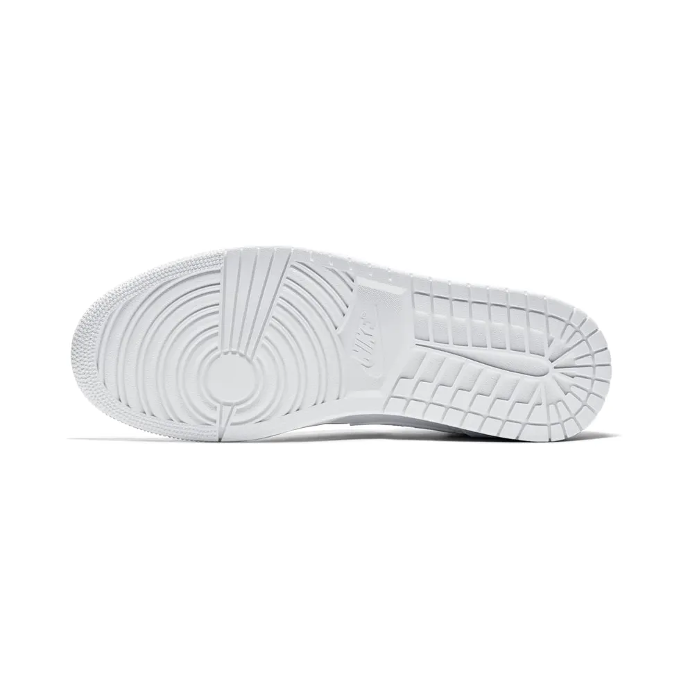 Jordan 1 Mid Triple White (2018) White/White-Pure Platinum (554724-109)