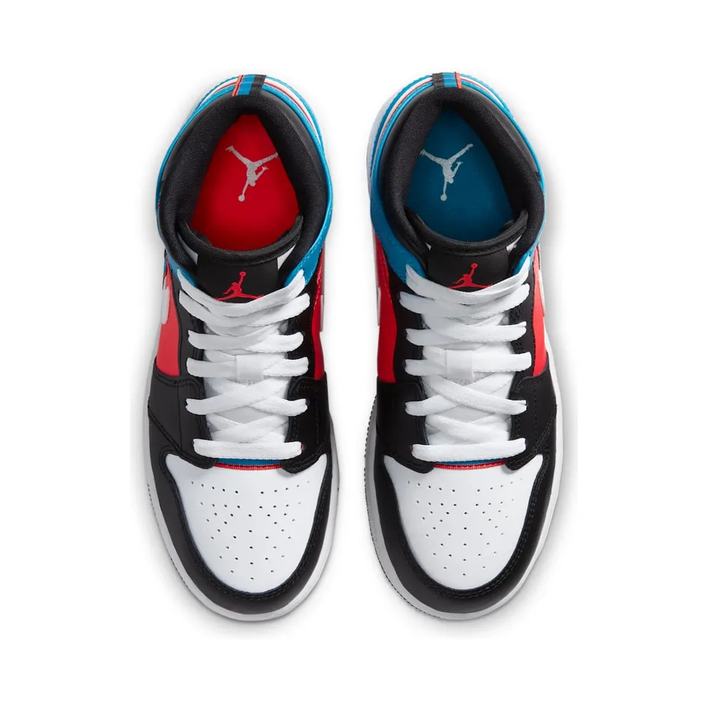 Air Jordan 1 Mid Blue Crimson (2020) (CV4891-001)