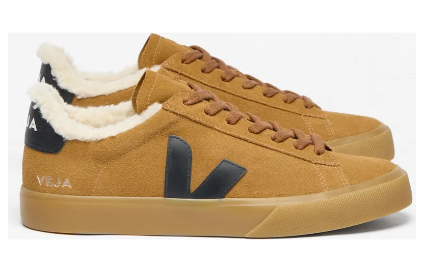 VEJA Suède leren sneakers met V-logo – Bruin (CW0320809)