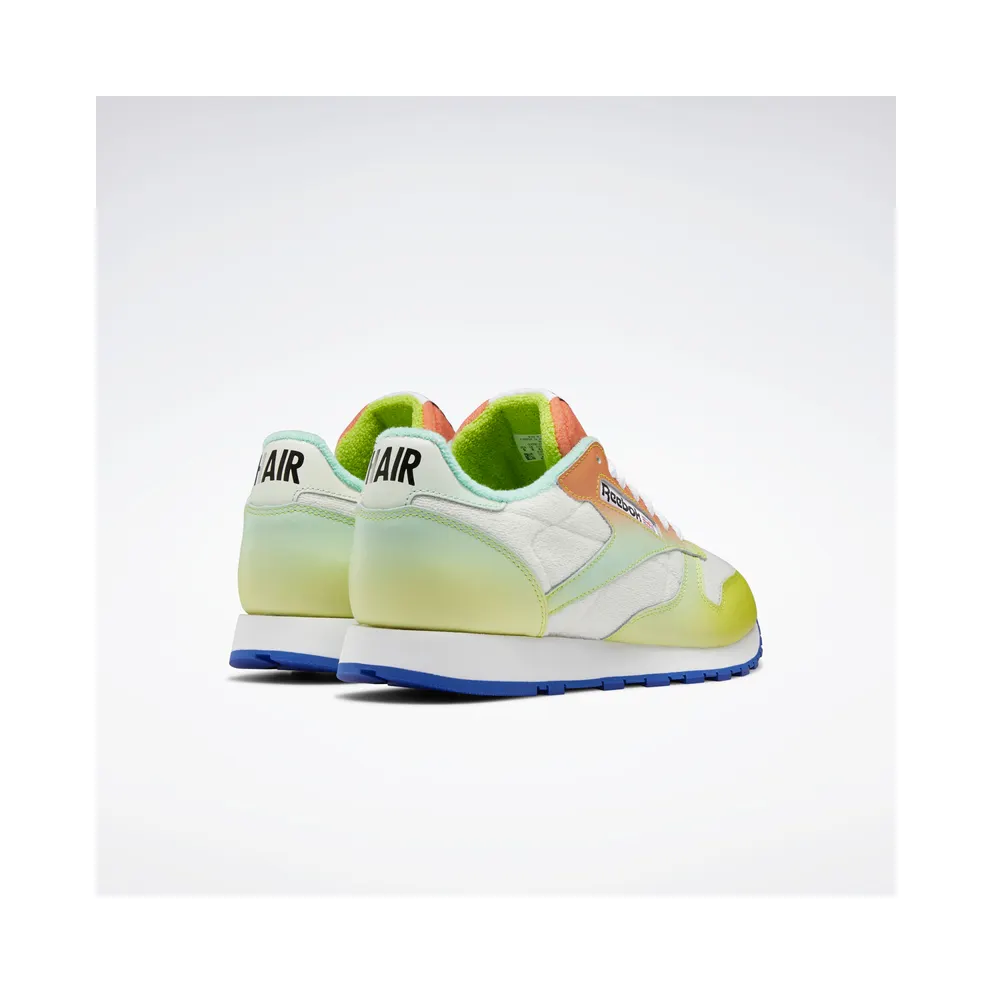 Reebok Daniel Moon Classic Leather Shoes Chalk / Acid Yellow / Bright Cobalt