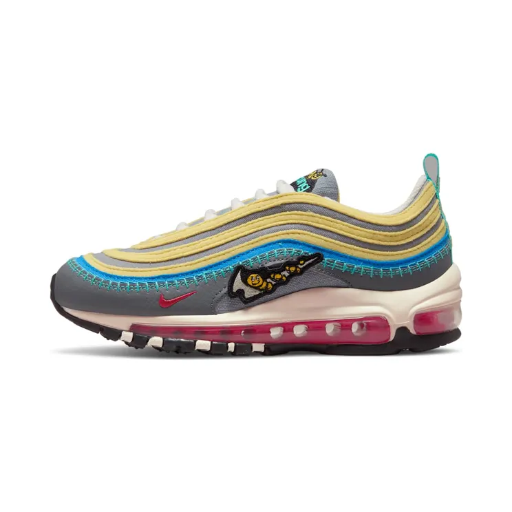 Nike Air Max 97 SE (GS) Air Sprung “Iron Grey / Particle Grey / Celery / Phantom” (DN4381-001)
