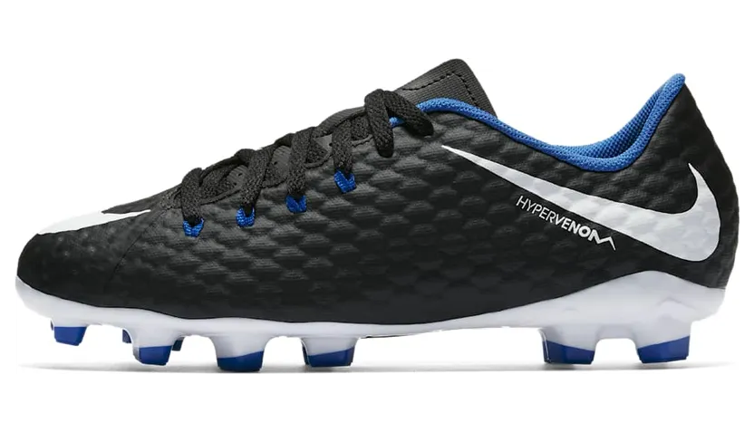 Nike Hypervenom Phelon 3 FG GS “Black White Royal” (852595-002)