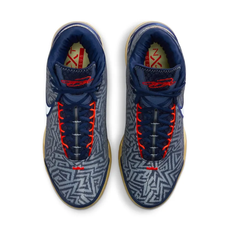 Nike LeBron NXXT Genisus Midnight Navy Soft Yellow Bright Crimson Light Armory Blue (HF0712-401)