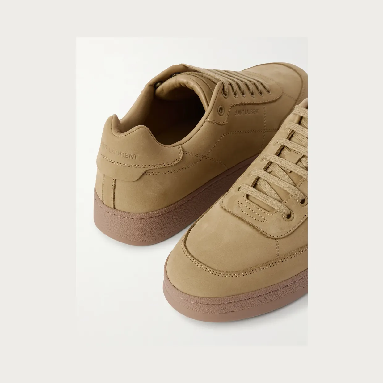 Saint Laurent SL61 Nubuck Sneakers Yellow (861491AAF86) (5)