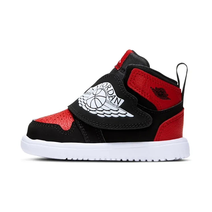 Sky Jordan 1 TD ‘Gym Red’ Black/White-Gym Red (BQ7196-001)