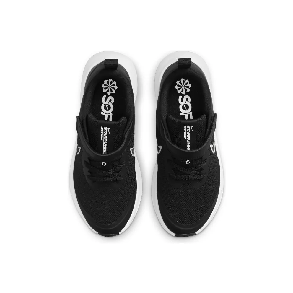 Nike Star Runner 3 Younger Kids’ Black 50% Sustainable Materials (DA2777-003)