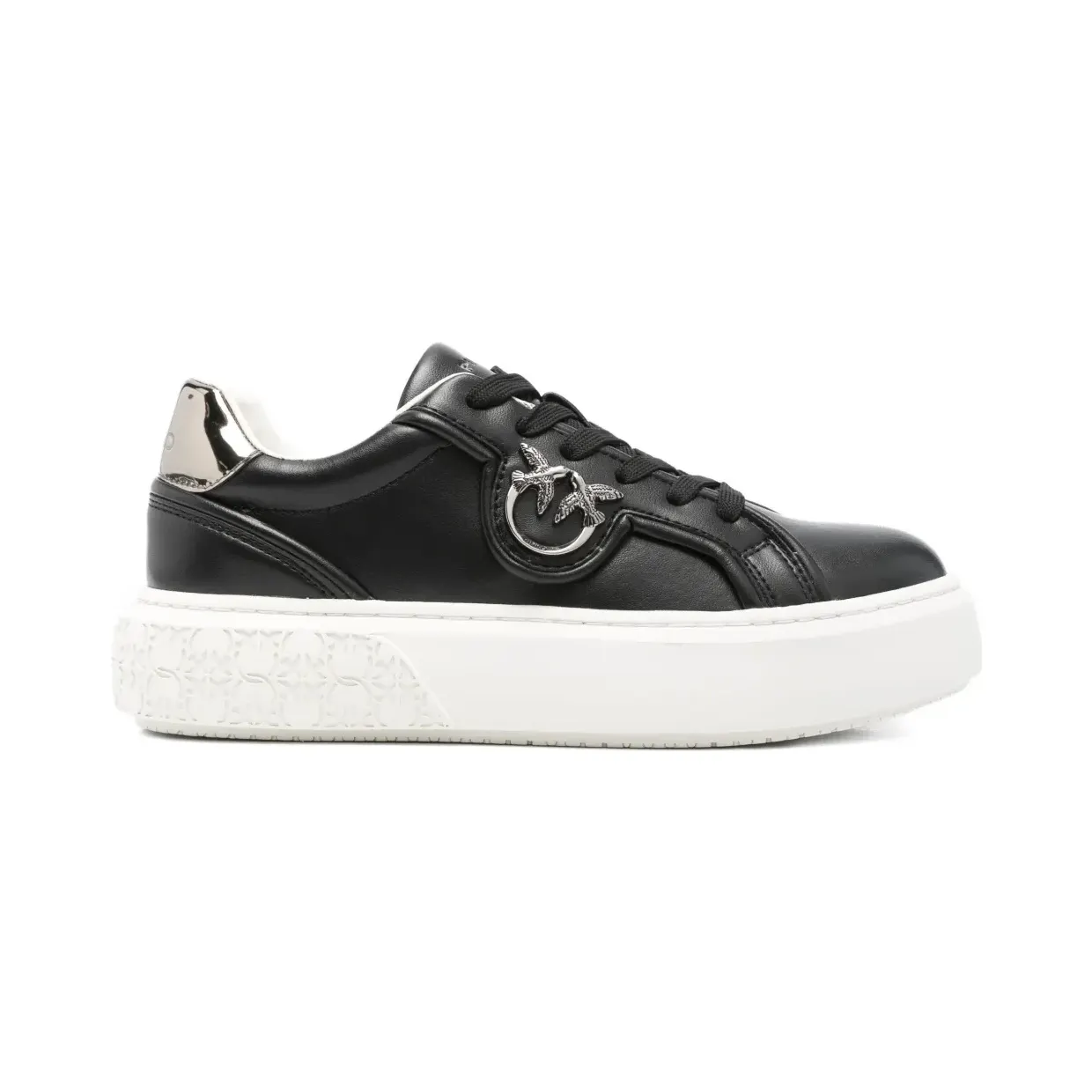 Pinko verfraaid met metallic details en vogel “White” (SS0041P087)