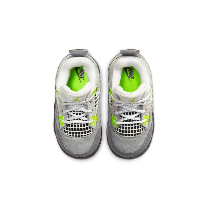 Jordan 4 Retro SE 95 Neon (TD) Cool Grey/Volt-Wolf Grey-Anthracite (CT5345-007)