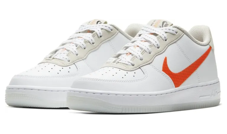 Nike Air Force 1 White Total Orange (GS)