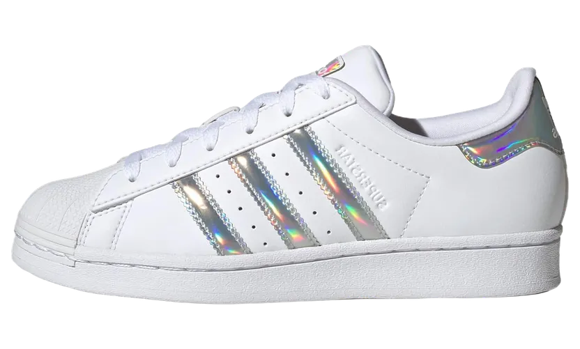 adidas Superstar Kids White / Iridescent / Silver Dawn (IG0238)