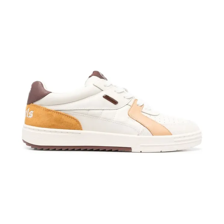 Palm Angels Palm University low-top sneakers – Beige (PMIA078F22LEA0016160)