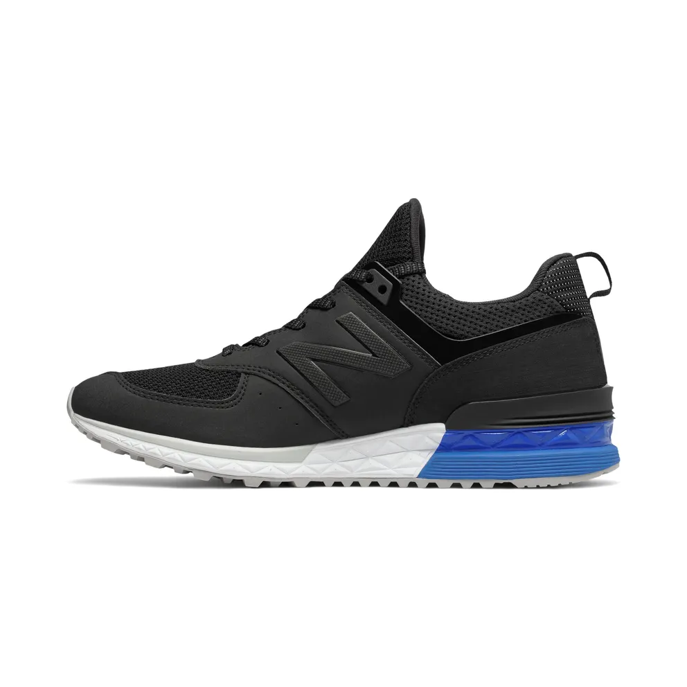 New Balance 574 Black/White-Blue Black/White-Blue (MS574SCS)