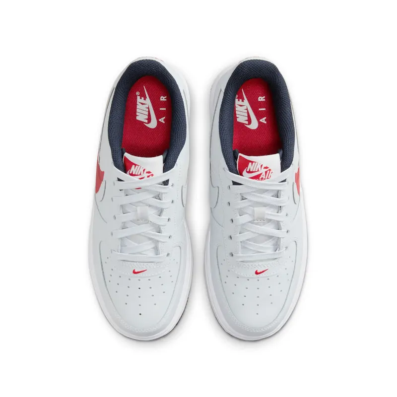Nike Air Force 1 Low LV8 4 Pure Platinum University Red Obsidian (FQ4118-001)