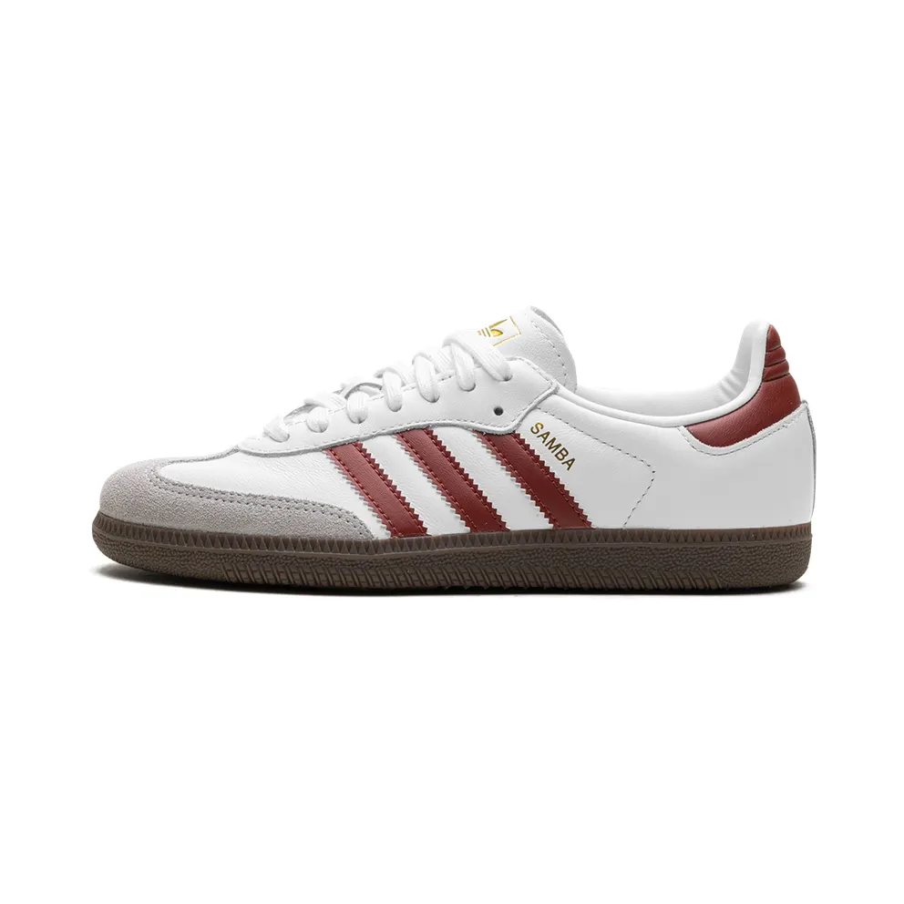 Adidas Samba OG Cloud White / Preloved Ruby / Clear Granite (JH8798)