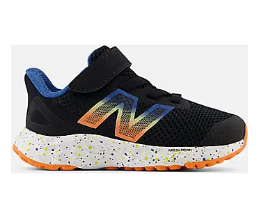 New Balance Fresh Foam Arishi v4 Bungee Lace Black Blaze Orange Blue Agate (IAARIBS4)