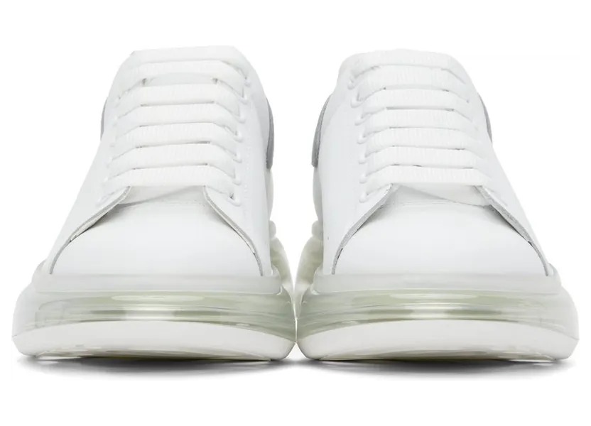 Alexander McQueen White & Silver Oversized Sneakers (662659WIA4T) (2)