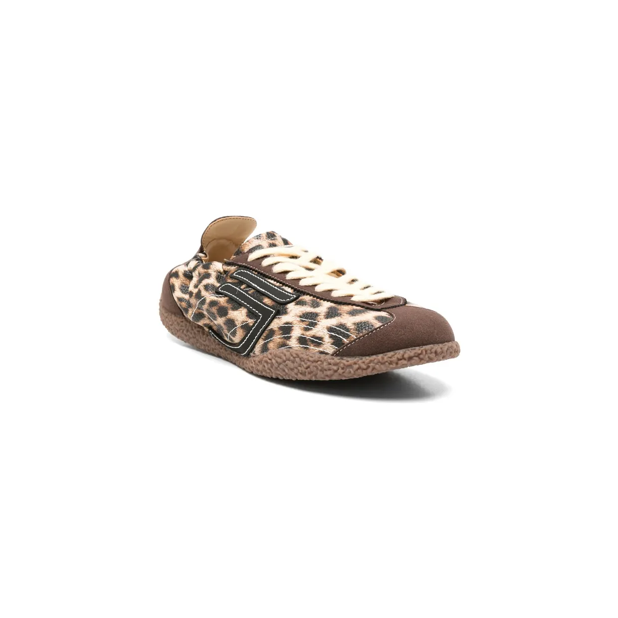 Puraai Leopard-print Lace-up “Brown/Black” (PU901C-007) (4)