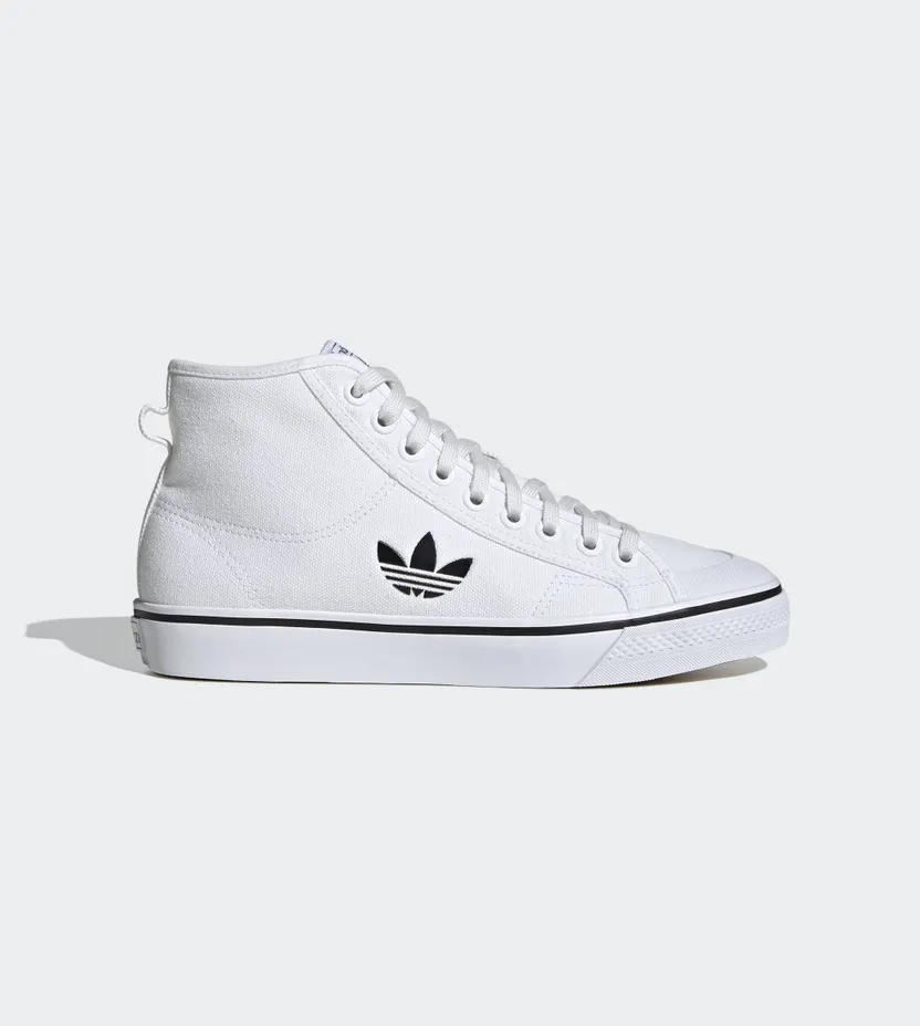 Adidas Nizza High ‘Cloud White’ Cloud White/Cloud White/Core Black (FW8351)