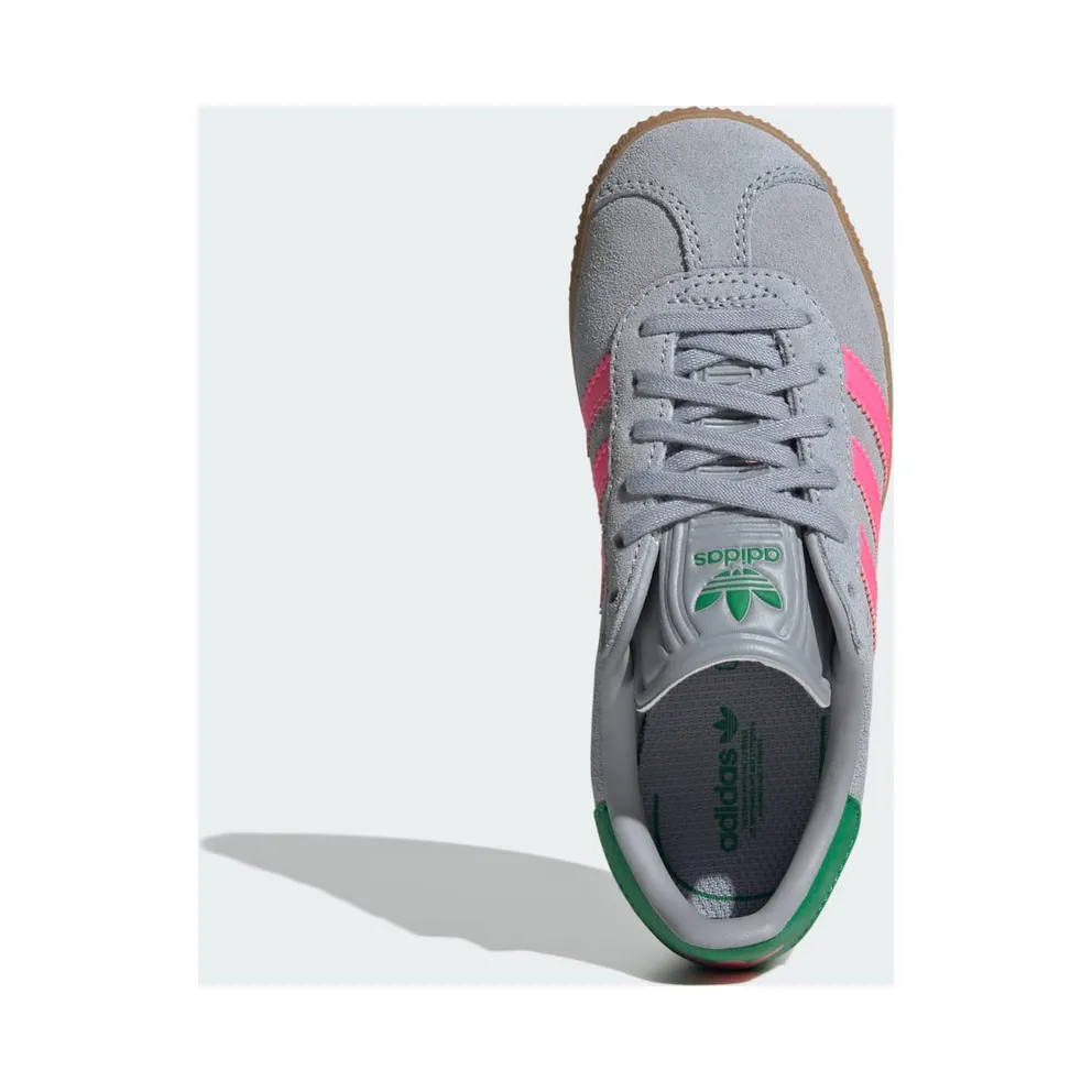 Adidas Gazelle Halo Silver / Lucid Pink / Green (IH6472)