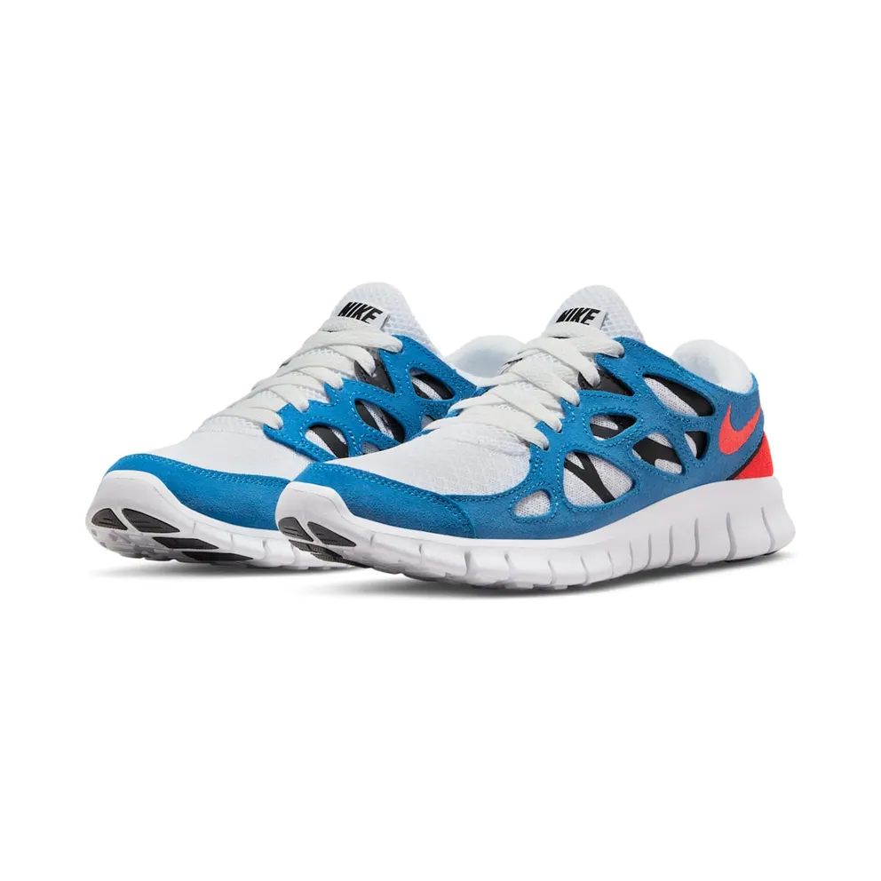Nike Free Run 2 White Bright Crimson Photo Blue Black (DV2221-100)