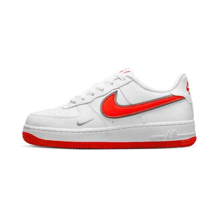 Nike Air Force 1 “White / Smoke Grey / Light Smoke Grey / Habanero Red” (DX9269-101)