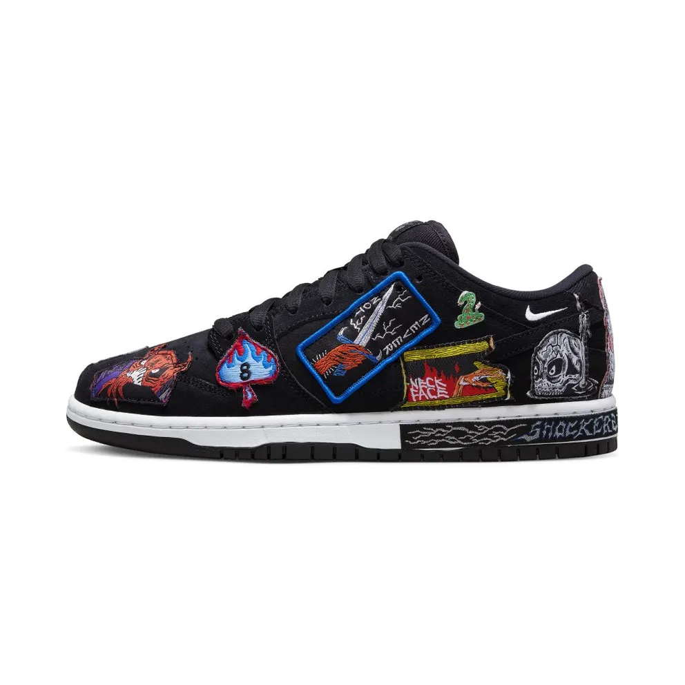Nike SB Dunk Low Pro Black/Multi-Colour/White (DQ4488-001)