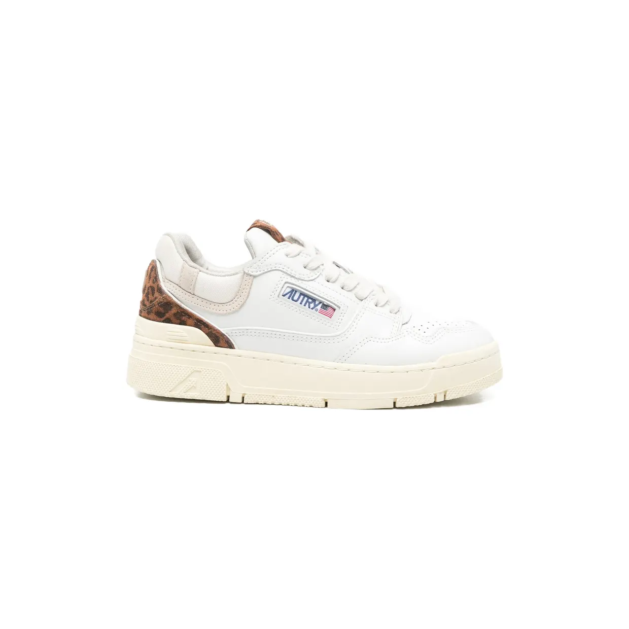 Autry CLC Leopard-print “White” (ROLW UV01)