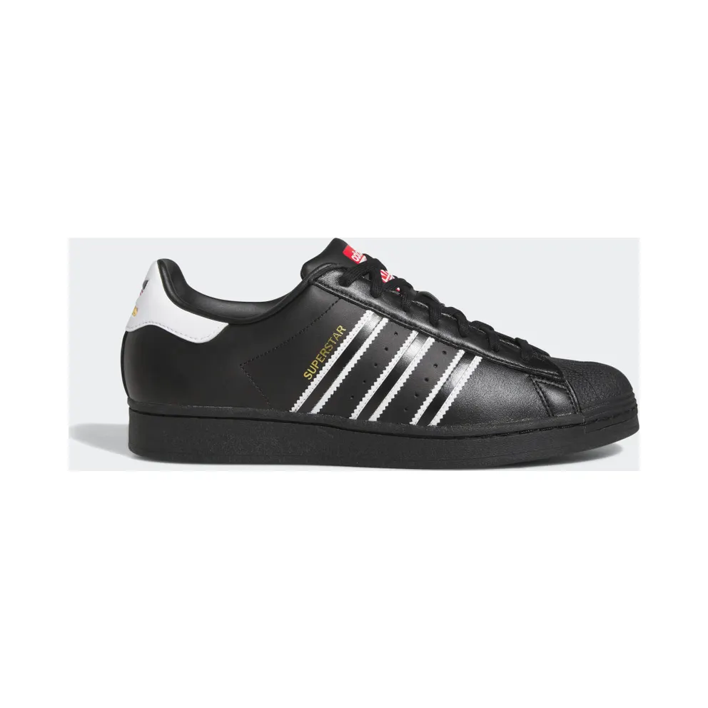 adidas Superstar Schuh Core Black / Cloud White / Team Power Red (GX9877)