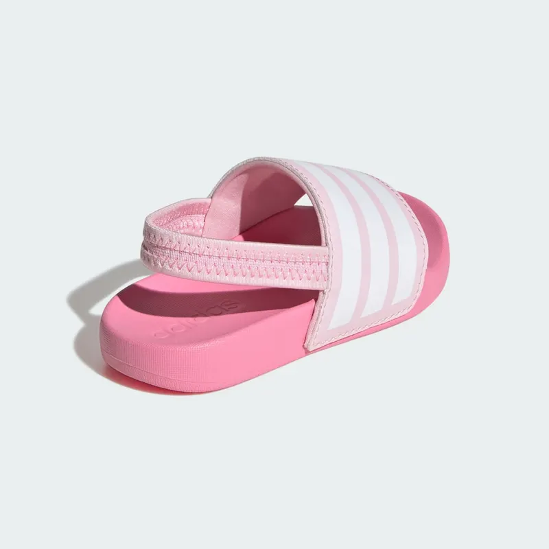Adidas adilette Estrap Slides Kids Clear Pink / Cloud White / Bliss Pink (JR5326)
