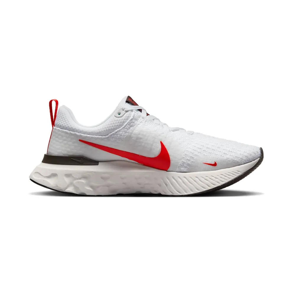 Nike React Infinity Run Flyknit 3 White Light Crimson (DZ3014-100)