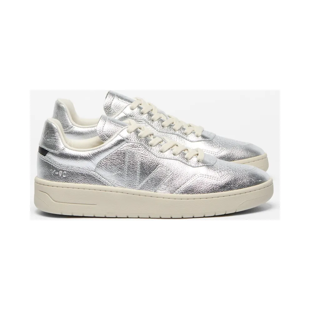 VEJA V-90 sneakers met logodetail – Zilver (VD2021363)