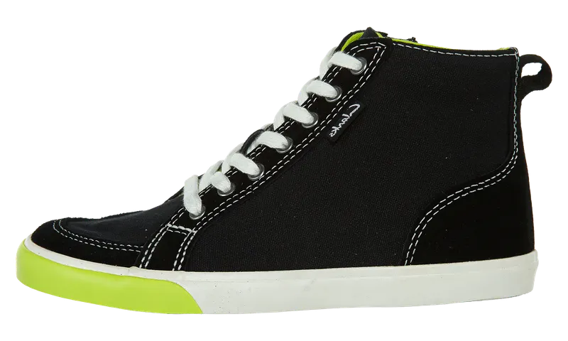 Clarks Club Pop High-Top Sneakers GS “Balck comb Combine Noir” (26106162)