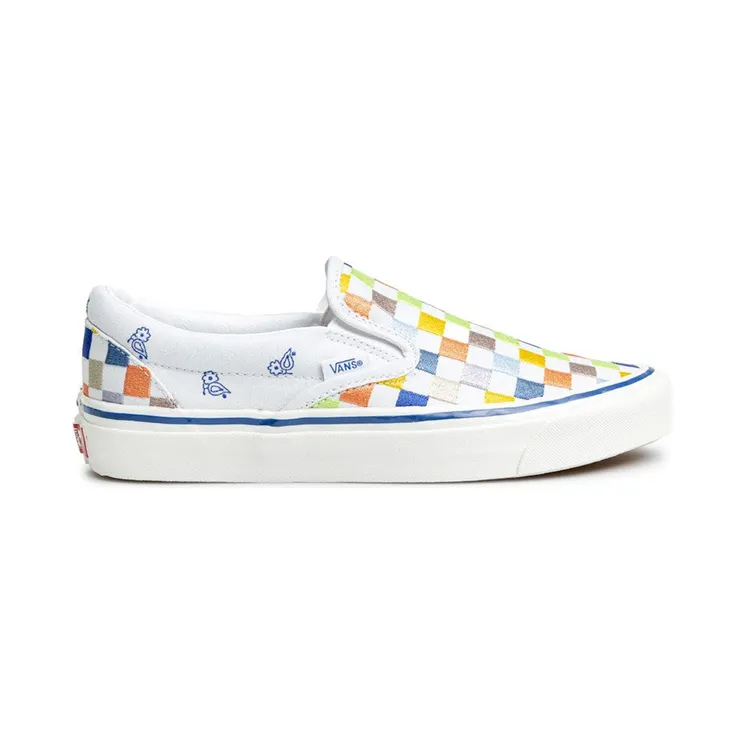 Vans Classic Slip-On 98 DX Anaheim Factory Heritage Embroidery White (VN0S5KX8AVZ)