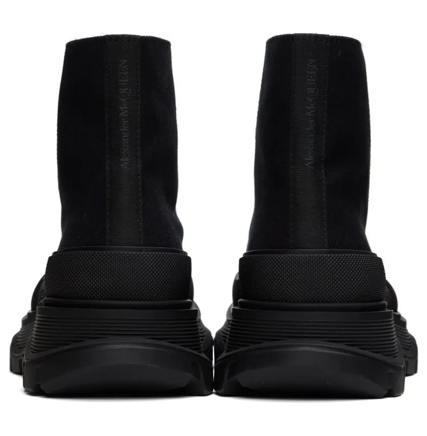 Alexander McQueen Blue Tread Slick High Sneakers (604254W4MV2) (2)