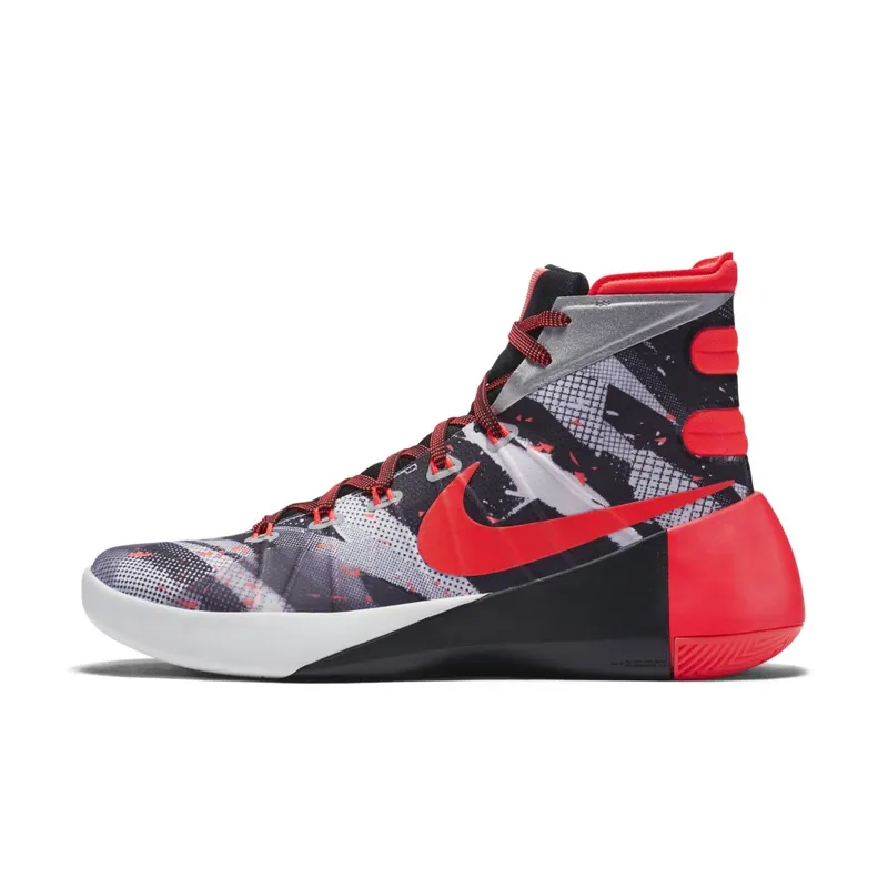 Nike Hyperdunk 2015 White Bright Crimson Black (749567-160)