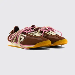 Puraai 6.02 Panther Vegan Leather and Fabric Sneakers Burnt (PU602P026)