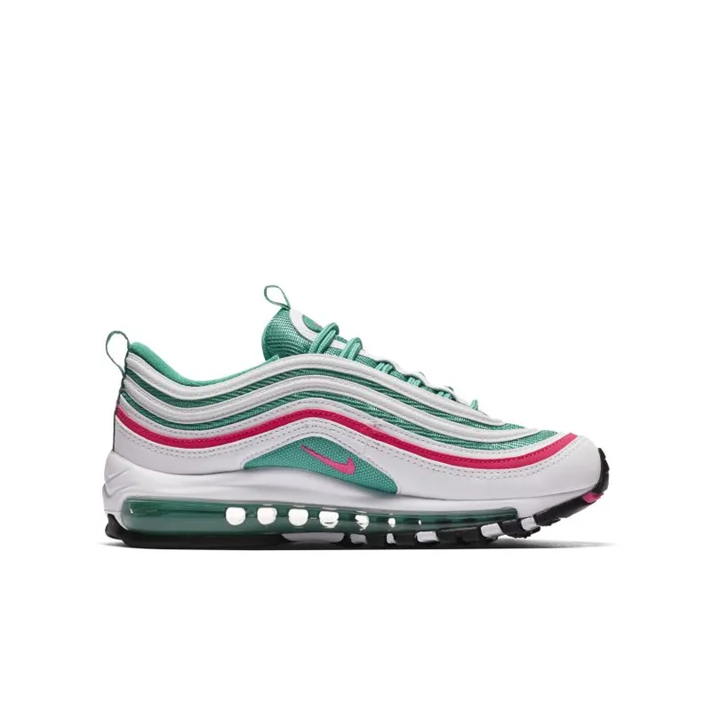 Nike Air Max 97 South Beach (GS) White/Pink Blast-Kinetic Green-Black (921522-101)