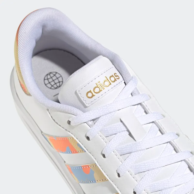 Adidas Court Platform Cloud White / Cloud White / Blue Dawn (H06298)