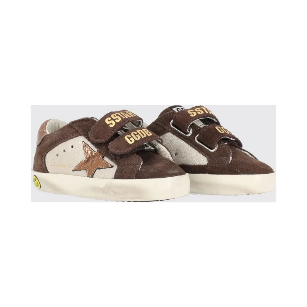 Golden goose Boy’s Old School Leather Velcro Sand (GJF00143F00877815451)