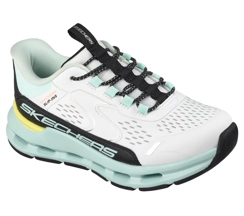 Skechers Slip-ins: Glide-Step – Vista Lane Sneaker White/Turkoois