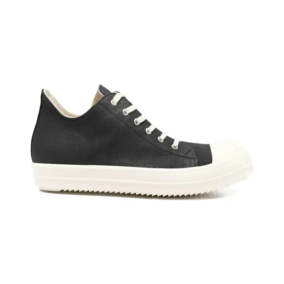 Rick Owens DRKSHDW Low Sneaks Dark Black Denim Milk (DU01F4802DBK-911)