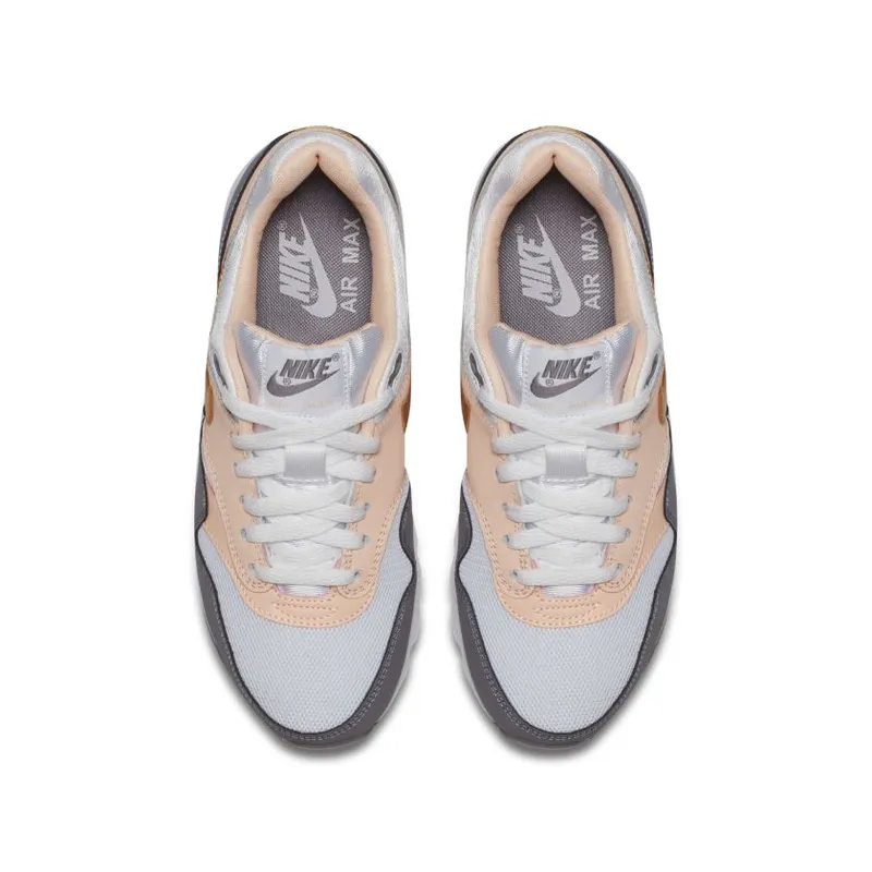 Nike Air Max 1 Crimson Tint (GS) White/Metallic Gold/Gun Smoke (807605-104)