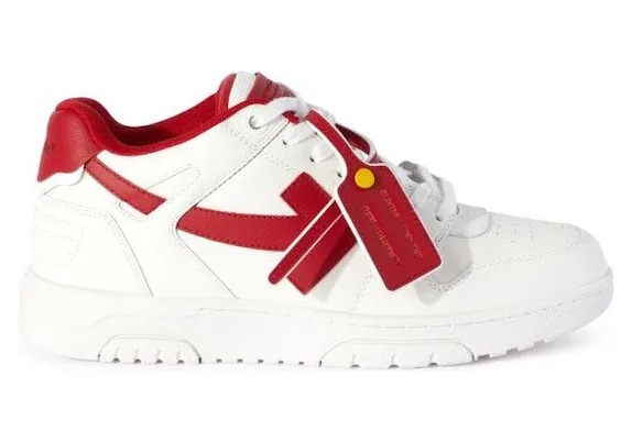 OFF-WHITE Out Of Office OOO Low Tops 2024 Lunar New Year Red White (OMIA189G23LEA0070125)