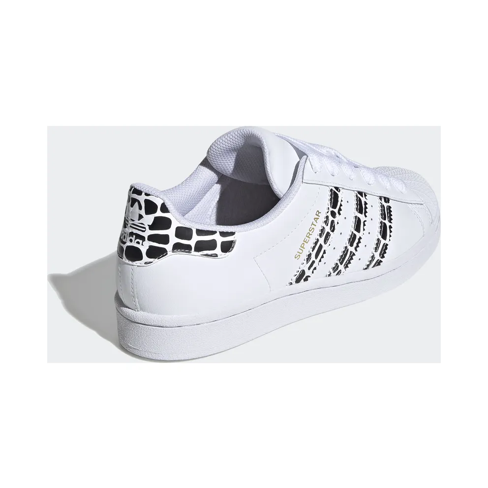 adidas Superstar White Leopard Stripes (W) Cloud White/Gold Metallic/Core Black (FV3452)