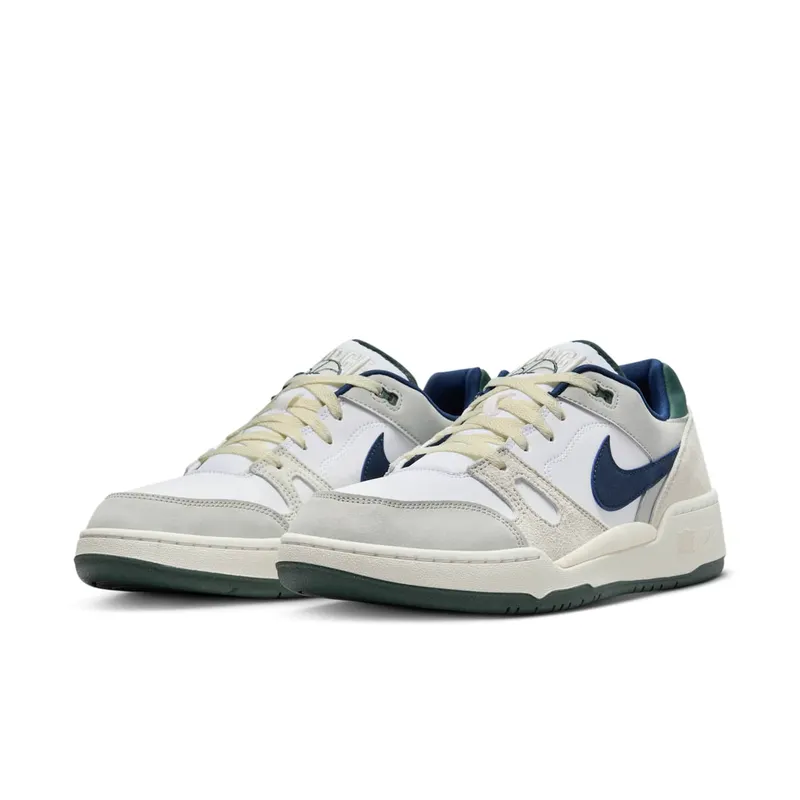 Nike Full Force Low White Midnight Navy Green (FZ3595-100)