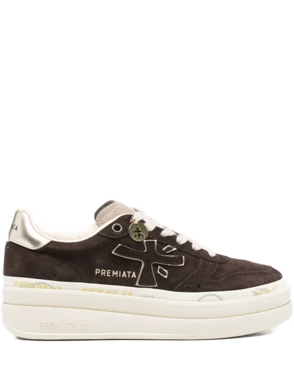 Premiata Suède with plateauzool – Brown (MIL07894)