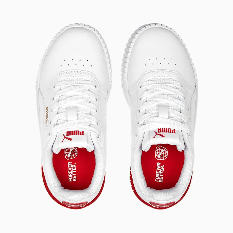 Puma Carina 2.0 Red Thread PS “White / Red” (389747-01)
