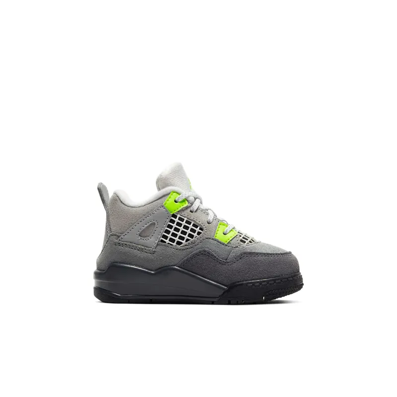 Jordan 4 Retro SE 95 Neon (TD) Cool Grey/Volt-Wolf Grey-Anthracite (CT5345-007)