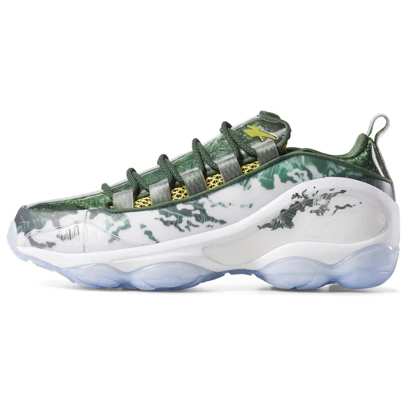 Reebok DMX Run 10 Extra Butter The Predator White/Scout Green-Scarlet-Yellow (Other Brands Reebok)